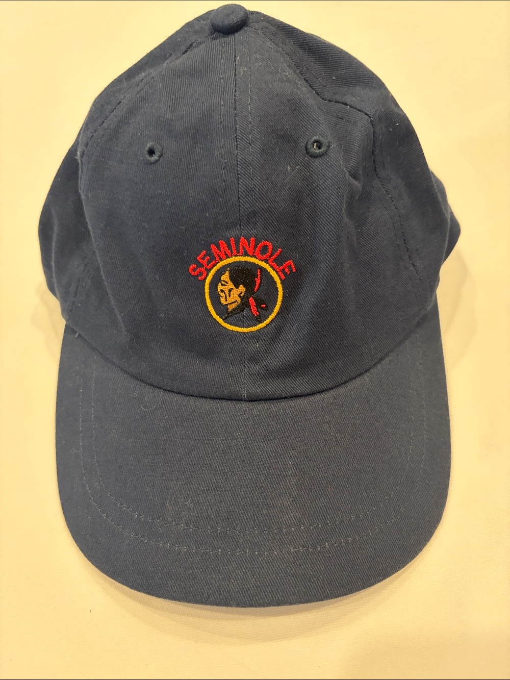 Navy Embroidered Baseball Cap